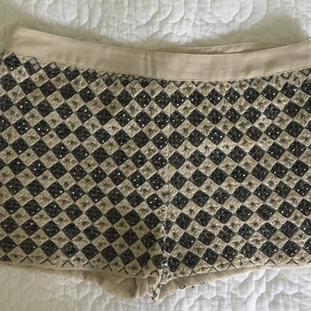 H&M Diamante Beaded Shorts